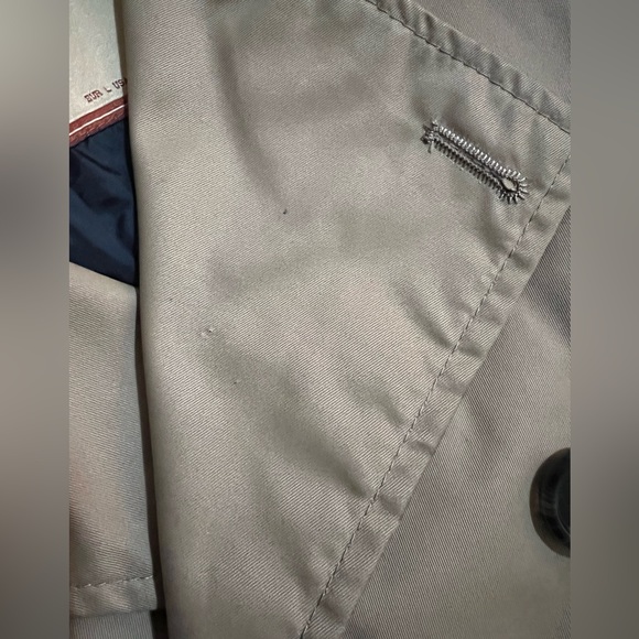 Zara Men’s Tan Trench Coat W/Belt Size L - Picture 6 of 16